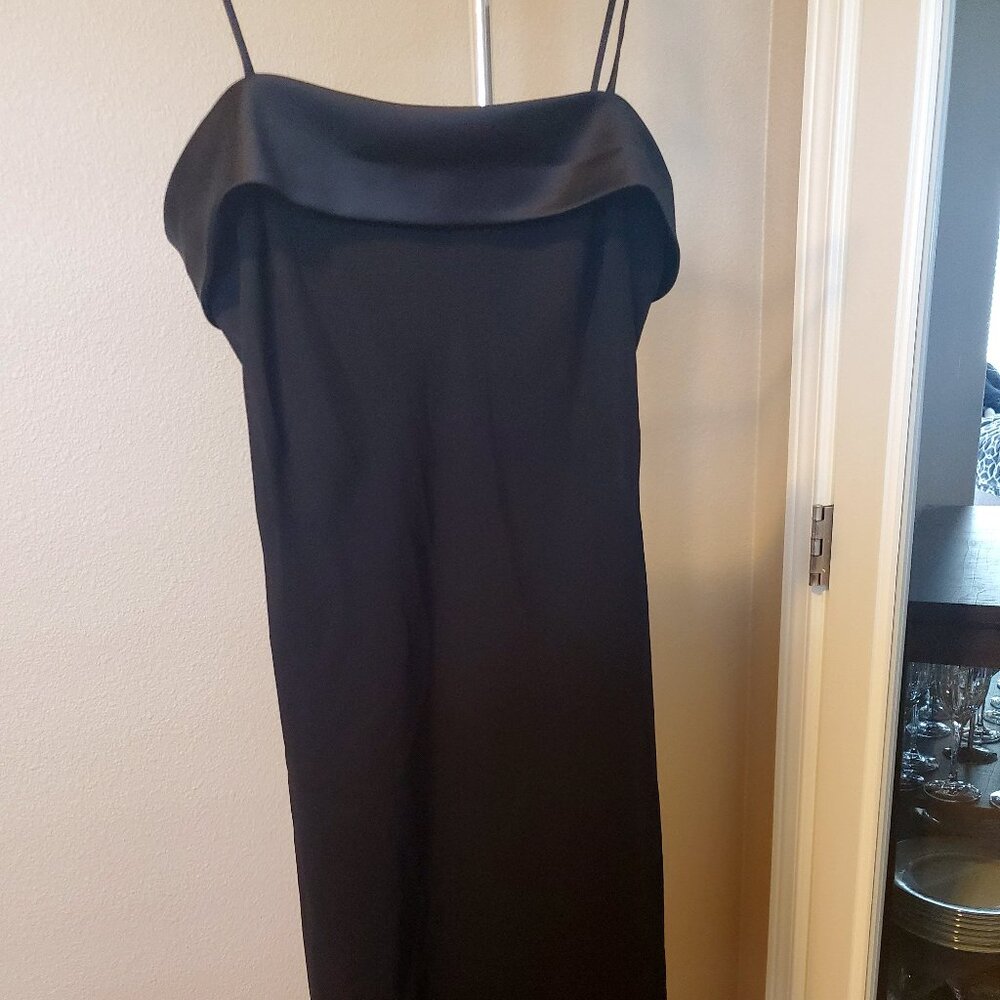Womens Black Niki Livas Sling Dress, Size 12